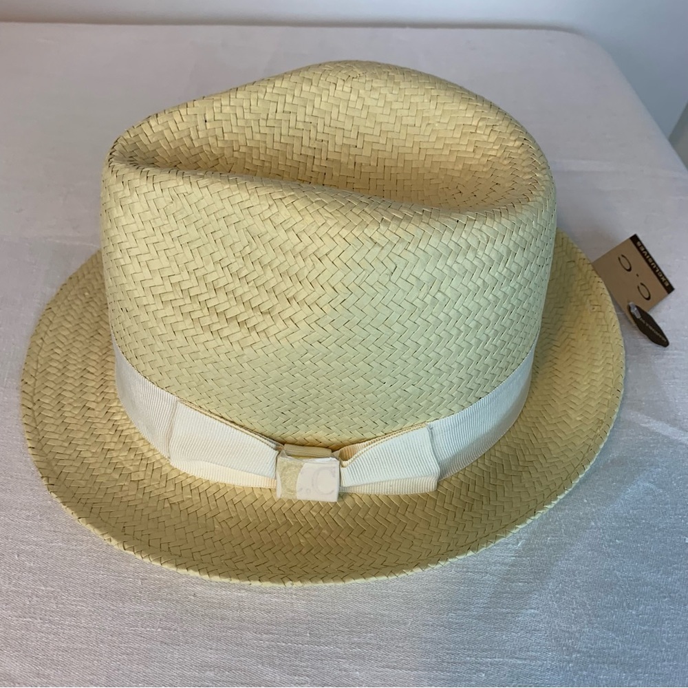 C.C. Exclusive Fedora Hat with Bow Gold Logo